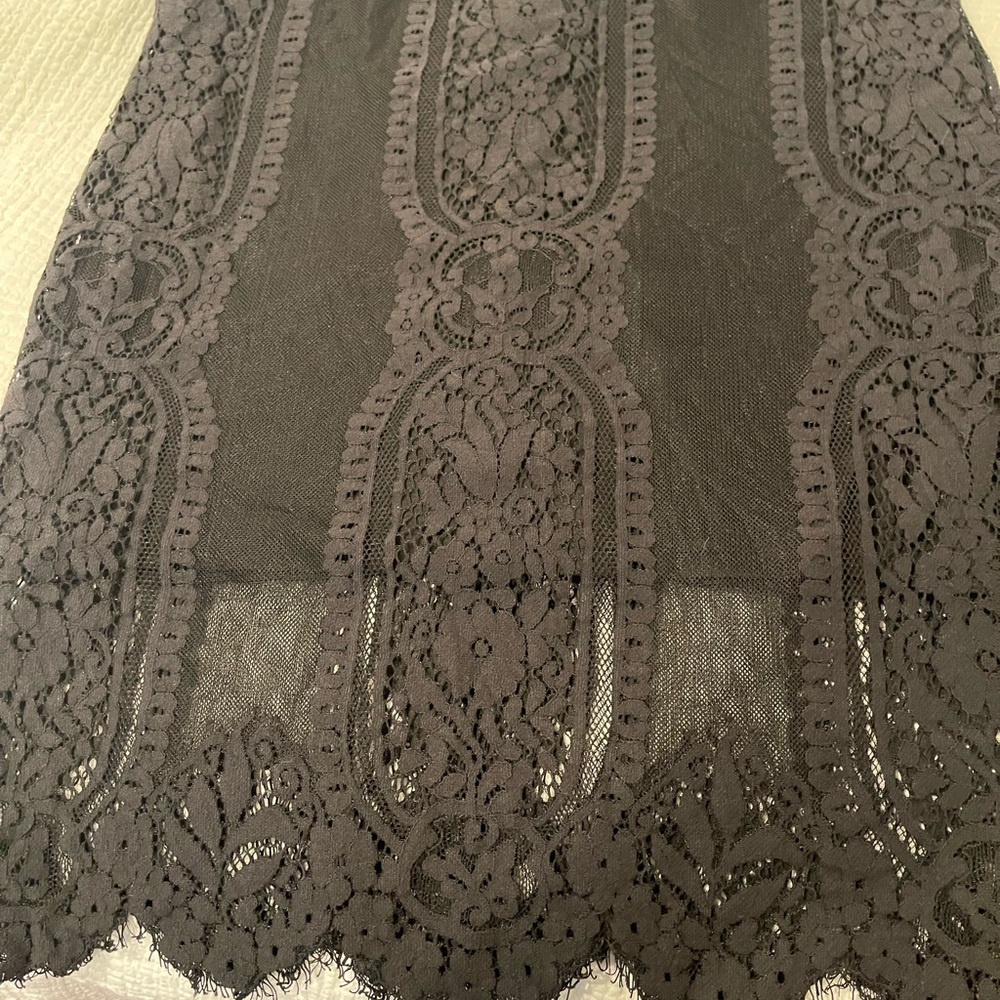 Black lace skirt
